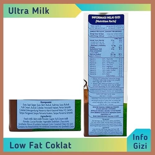 Ultra Milk Low Fat Cokelat 250ML