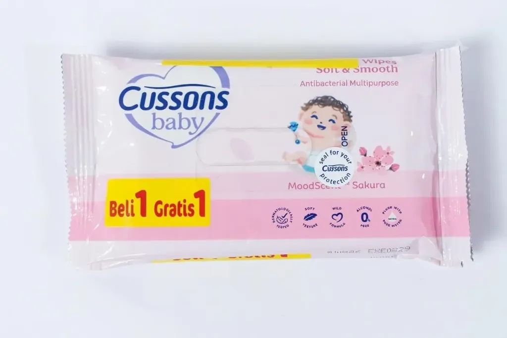 Cussons Baby Wipes Soft & Smooth Antibacterial Multipurpose 2x10S