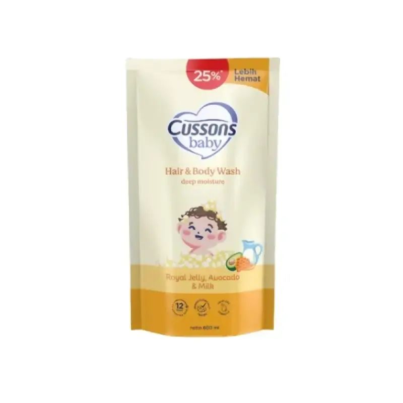Cussons Baby Hair & Body Wash Deep Moisture Pch 600ML