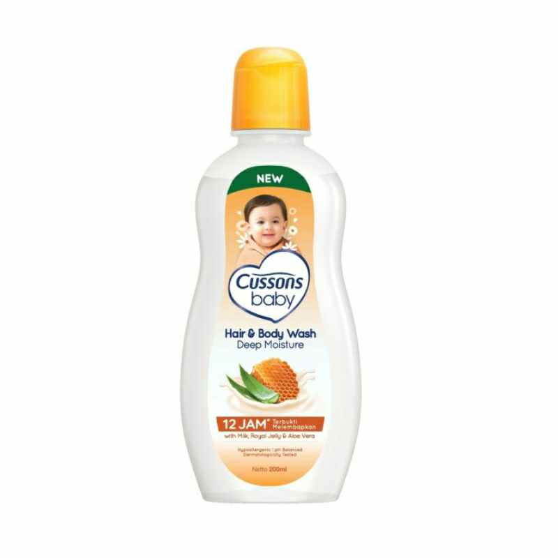 Cussons Baby Hair & Body Wash Deep Moisture Btl 200ML