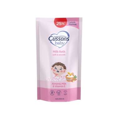 Cussons Baby Milk Bath Soft & Smooth Pch 375ML