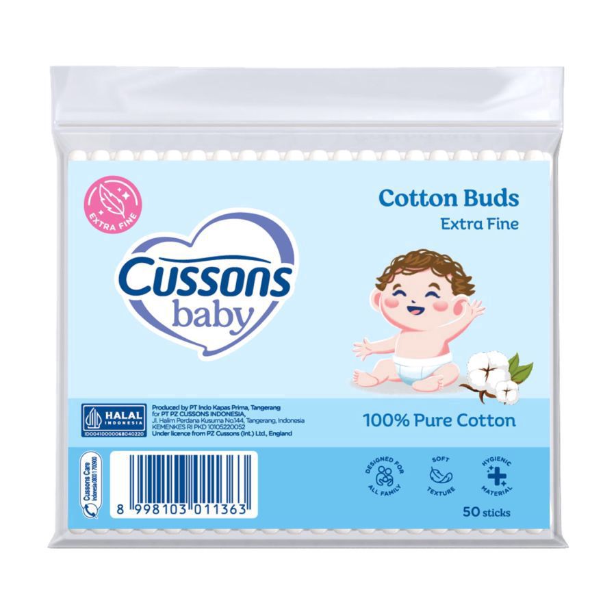 Cussons Baby Cotton Buds Extra Fine 50PCS