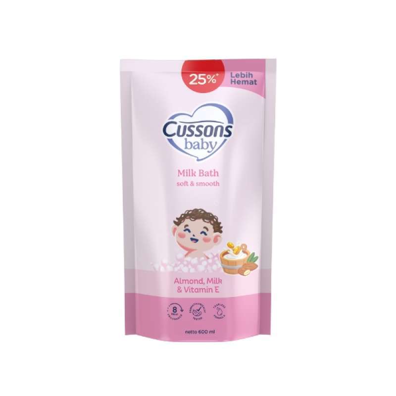 Cussons Baby Milk Bath Soft & Smooth Pch 600ML