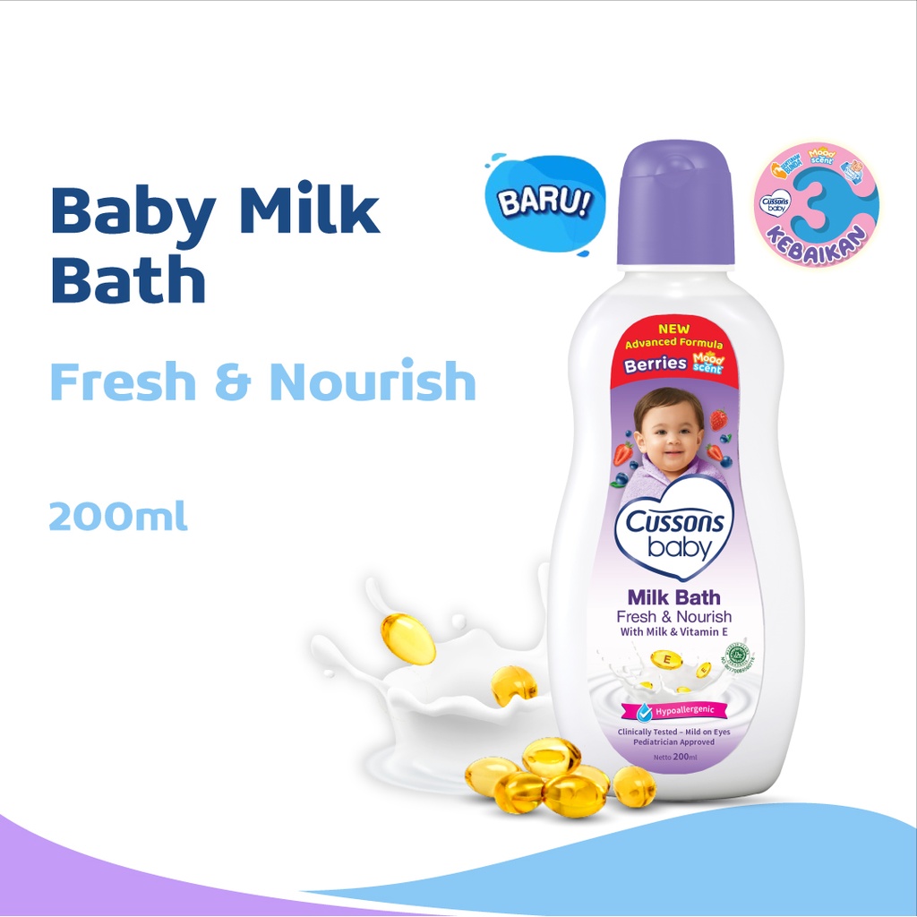 Cussons Baby Milk Bath Fresh & Nourish Btl 200ML