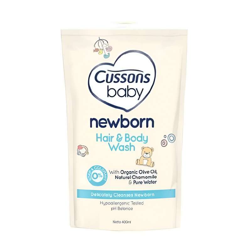 Cussons Baby Newborn Hair & Body Wash Pch 400ML