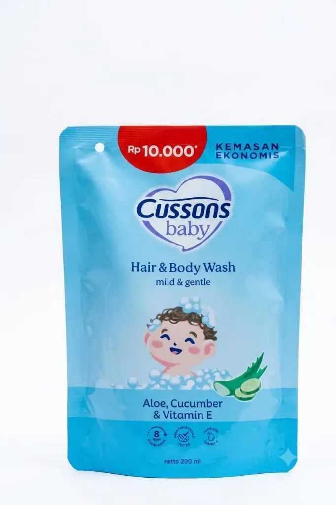 Cussons Baby Hair & Body Wash Mild & Gentle Pch 200ML