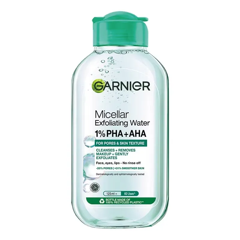 Garnier Micellar Exfoliating Water 1% Pha + Aha 125ML