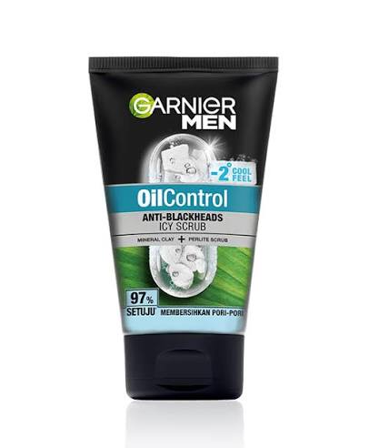 Garnier Men Oil Control -2 Cool Feel Icy Scrub Face Wash 50ML