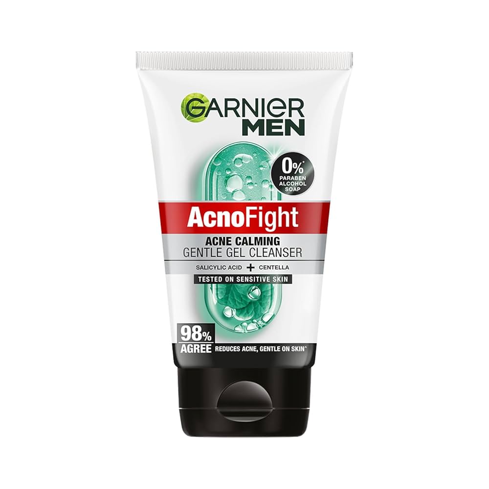 Garnier Men Acno Fight Gentle Gel Cleanser Face Wash 100ML