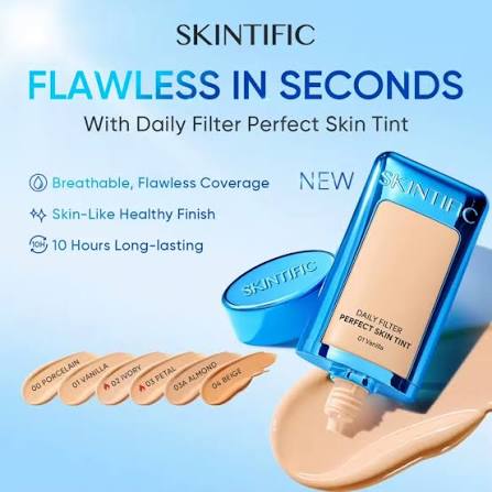 Skintific Daily Filter Perfect Skin Tint 02 Ivory 28GR