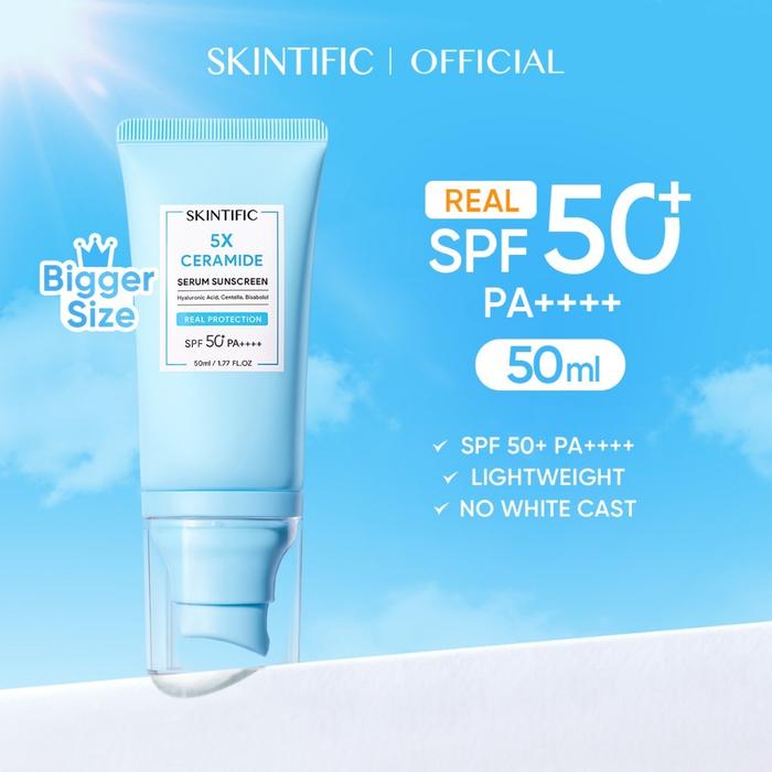 Skintific 5X Ceramide Serum Sunscreen SPF 50 PA++++50G