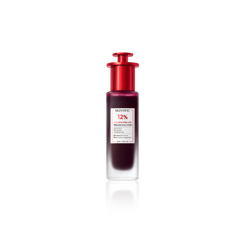 Skintific 12% AHA BHA PHA LHA Peeling Solution 30ML