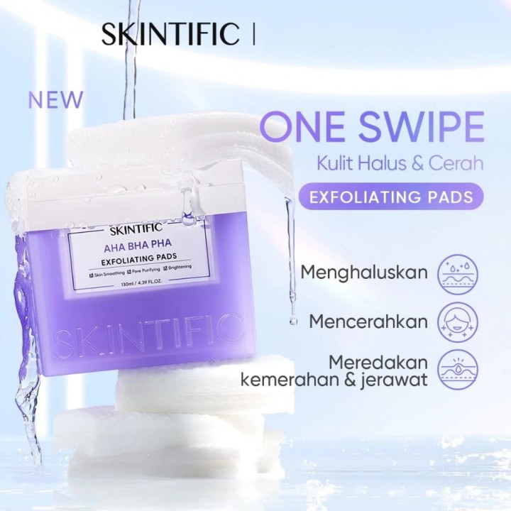 Skintific AHA BHA PHA Exfoliating Pads 130ML