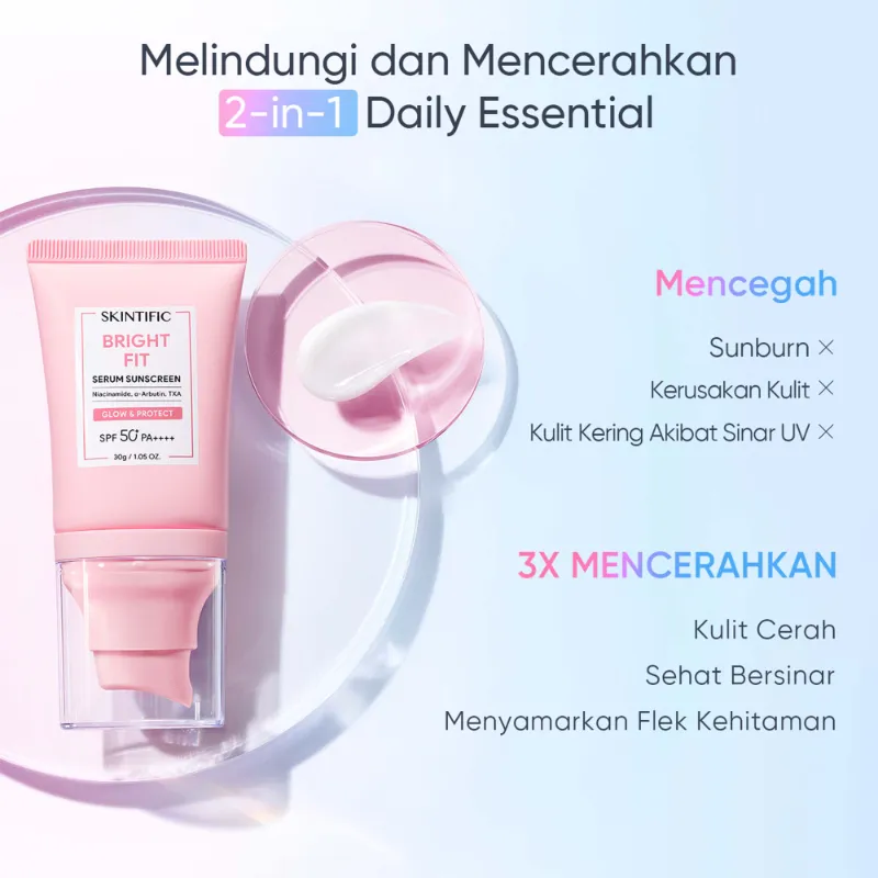 Skintific Bright Fit Serum Sunscreen SPF 50 PA++++ 30GR