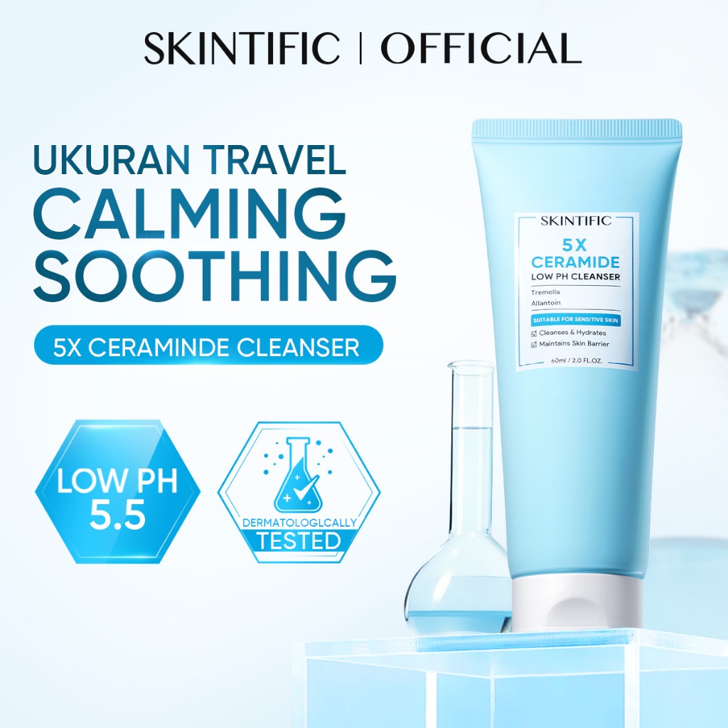 Skintific 5x Ceramide Low PH Cleanser 60ML