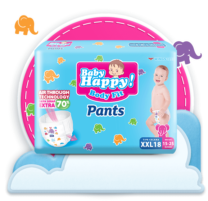 BABY HAPPY PANTS XXL18 BAG