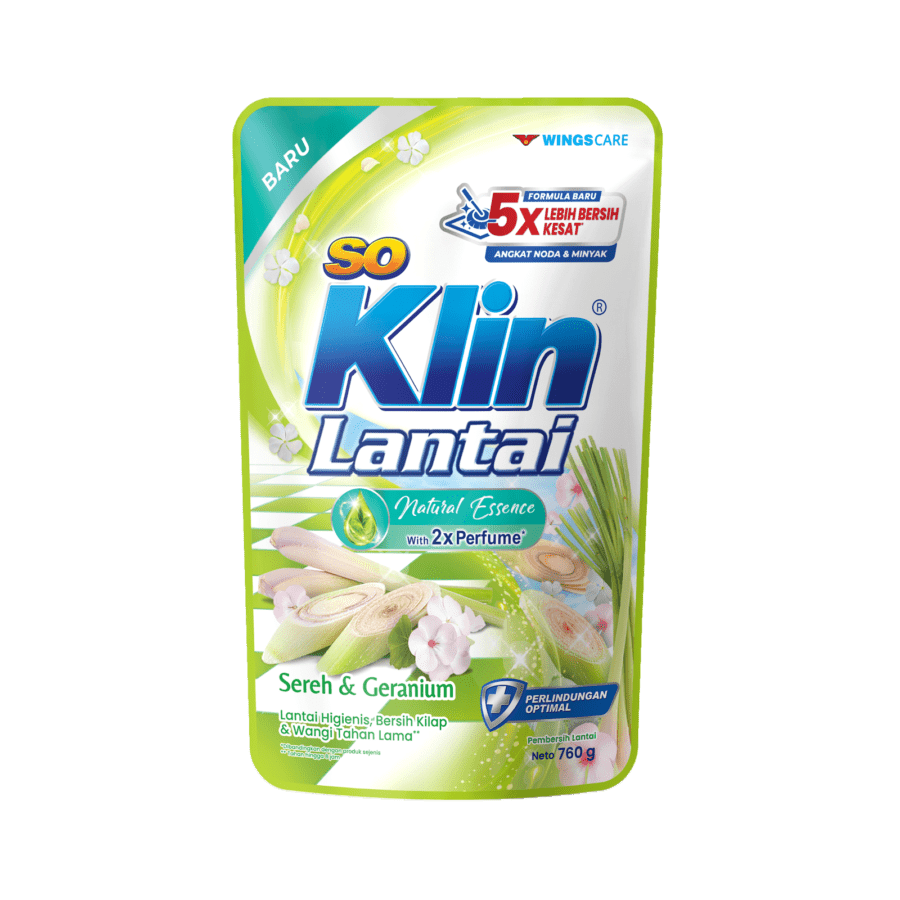 So Klin Lantai Sereh & Geranium Pch 770ML