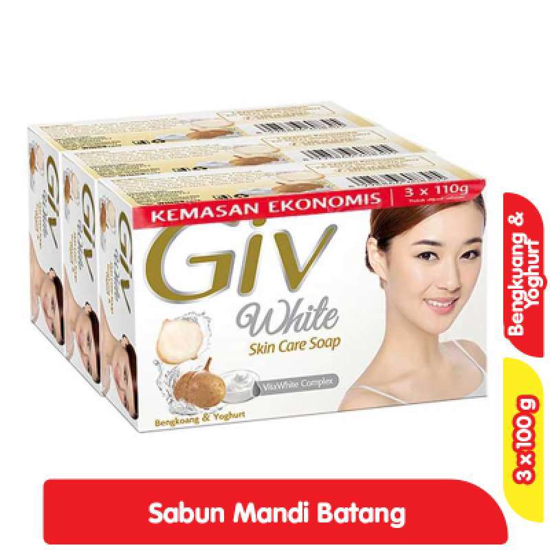 Giv White Bar Soap Bengkoang & Yoghurt 3x100GR