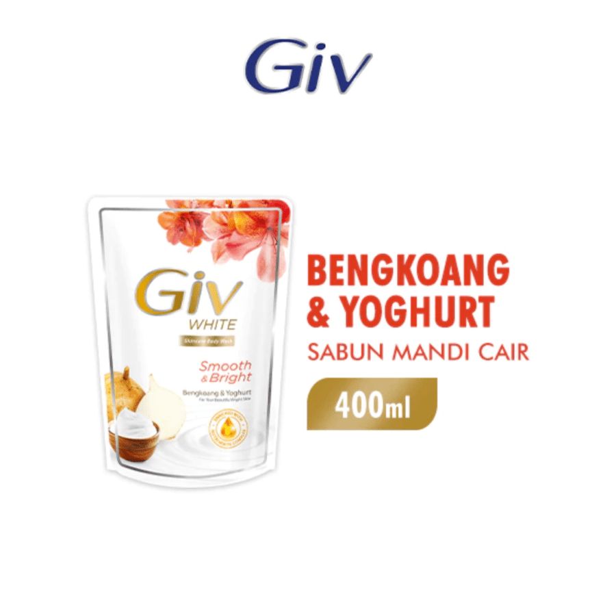 Giv White Body Wash Bengkoang & Yoghurt Pch 400ML
