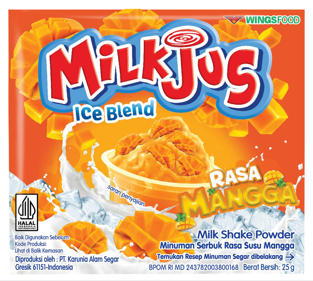 Milkjus Ice Bland Rasa Mangga 25GR