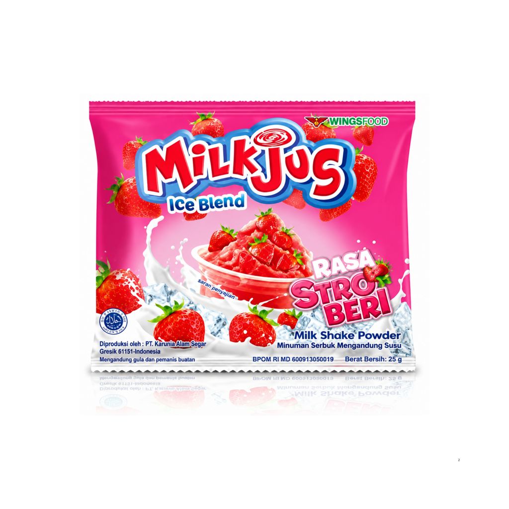 Milkjus Ice Bland Rasa Stroberi 25GR