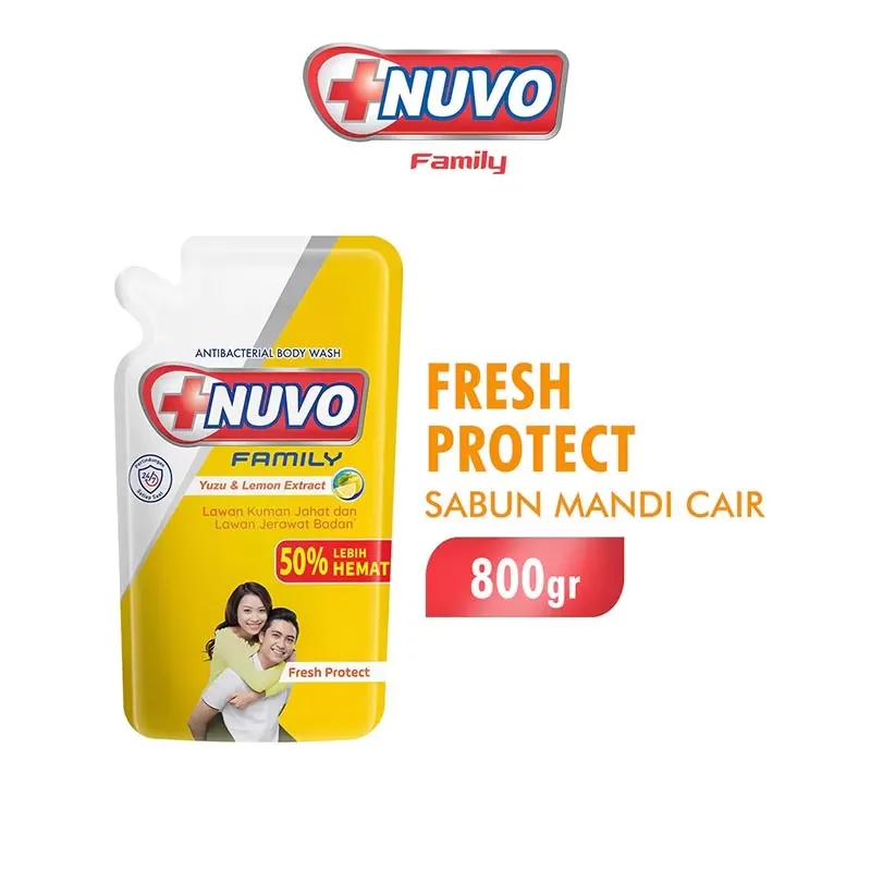 Nuvo Body Wash Fresh Protect Pch 800GR