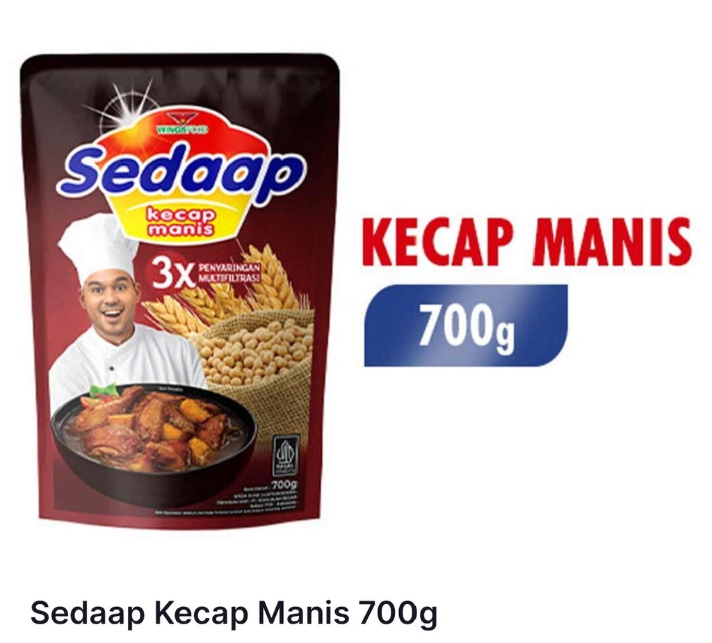 SEDAAP KECAP MANIS PCH 700G POLOS