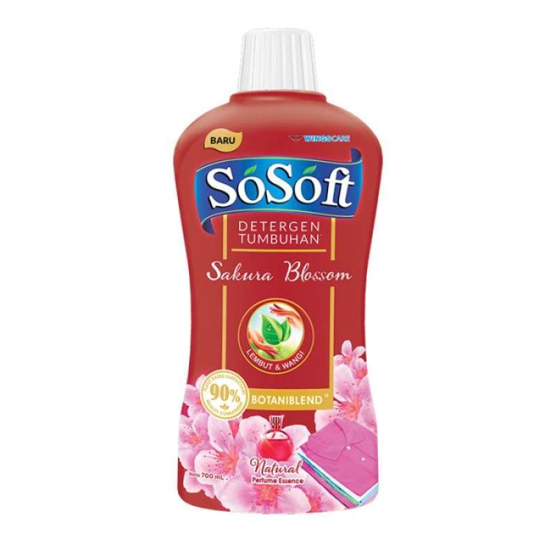 So Soft Detergen Cair Sakura Blossom Btl 700ML