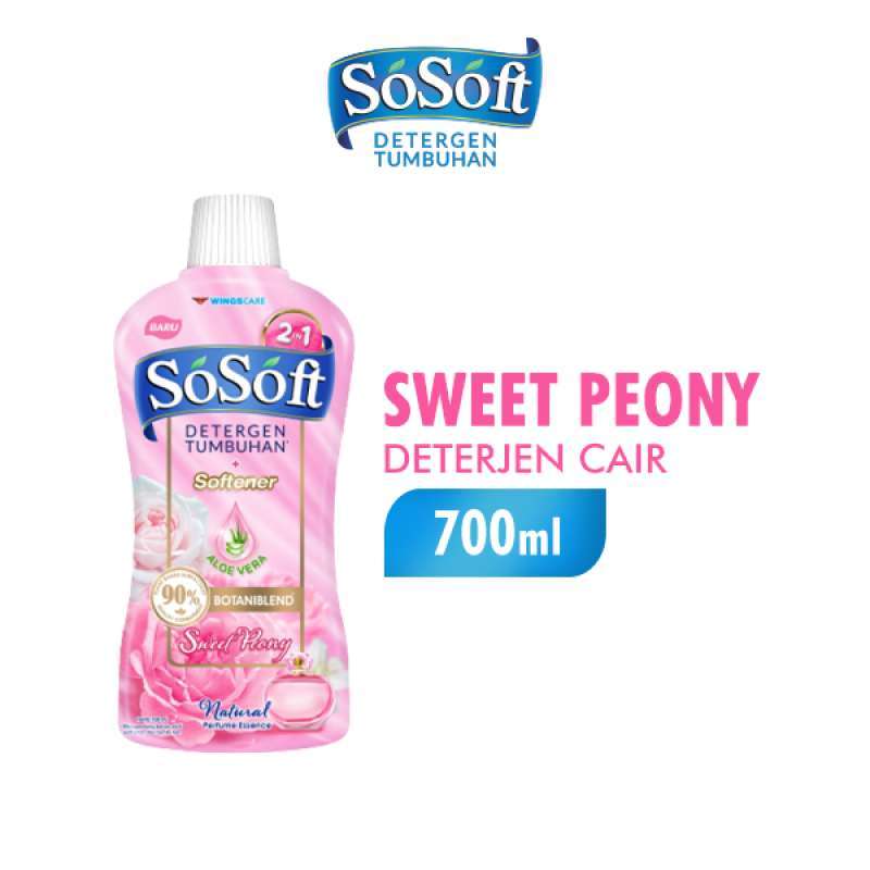 So Soft Detergen Cair Sweet Peony Btl 700ML