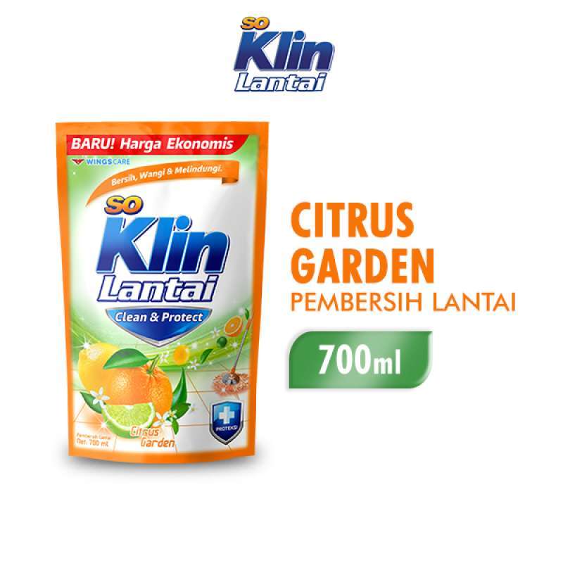 So Klin Lantai Clean & Protect Citrus Garden 700ML