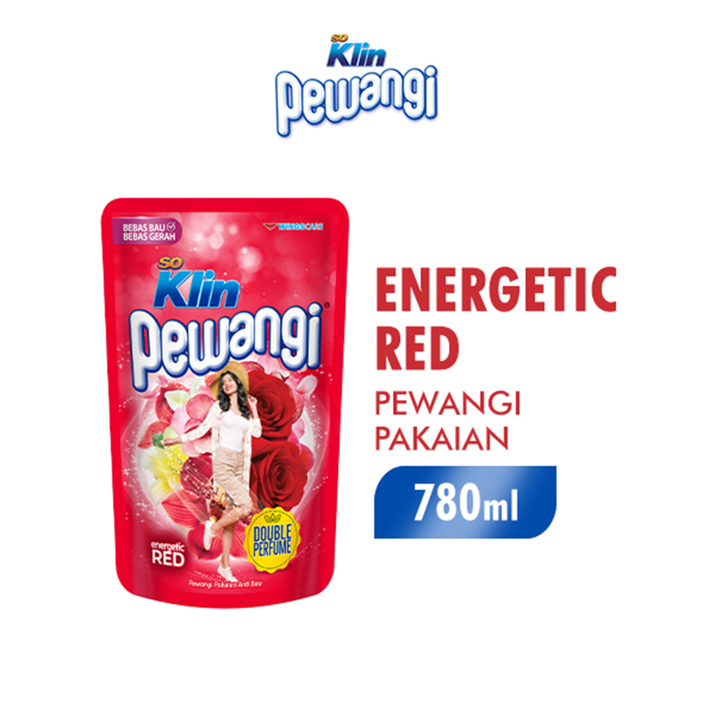 So Klin Pewangi Energetic Red Pch 780ML