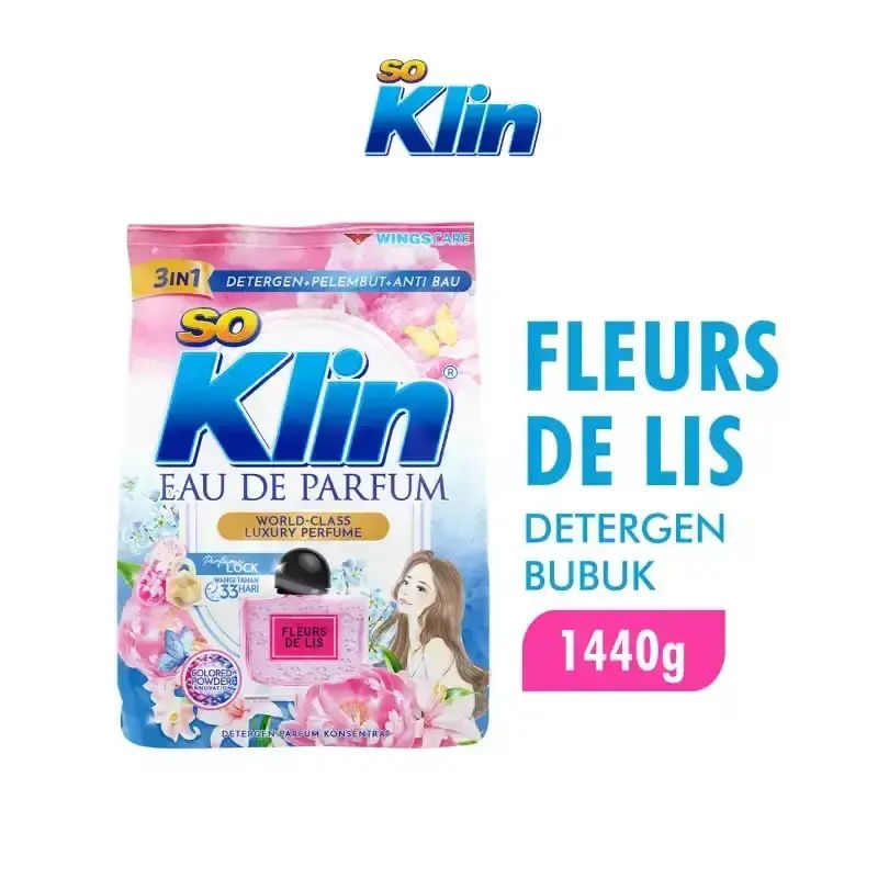 So Klin Detergen Bubuk EDP Fleurs De Lis Pch 1.44KG