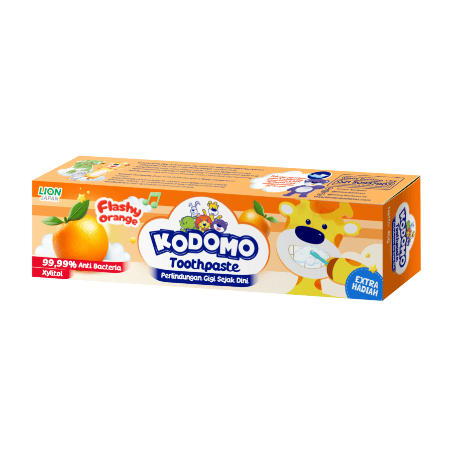 Kodomo Pasta Gigi Flashy Orange 45GR