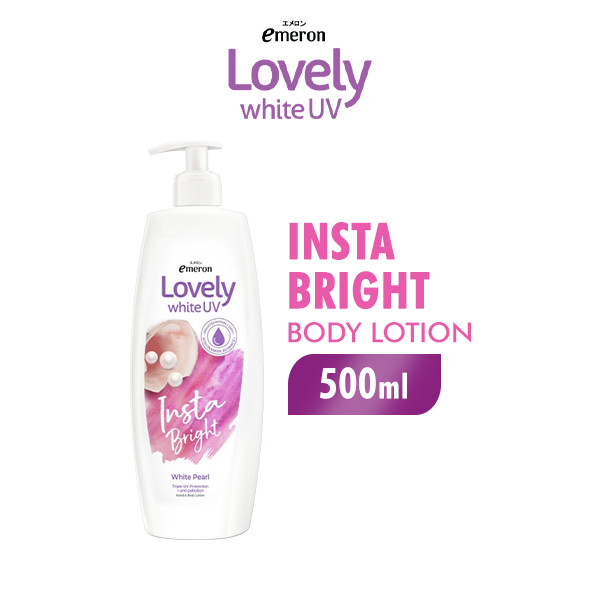 Emeron Lovely White Insta Bright White Pearl Hand & Body Lotion 500ML