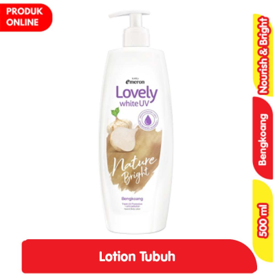 Emeron Lovely White Nature Bright Bengkoang Hand & Body Lotion 500ML