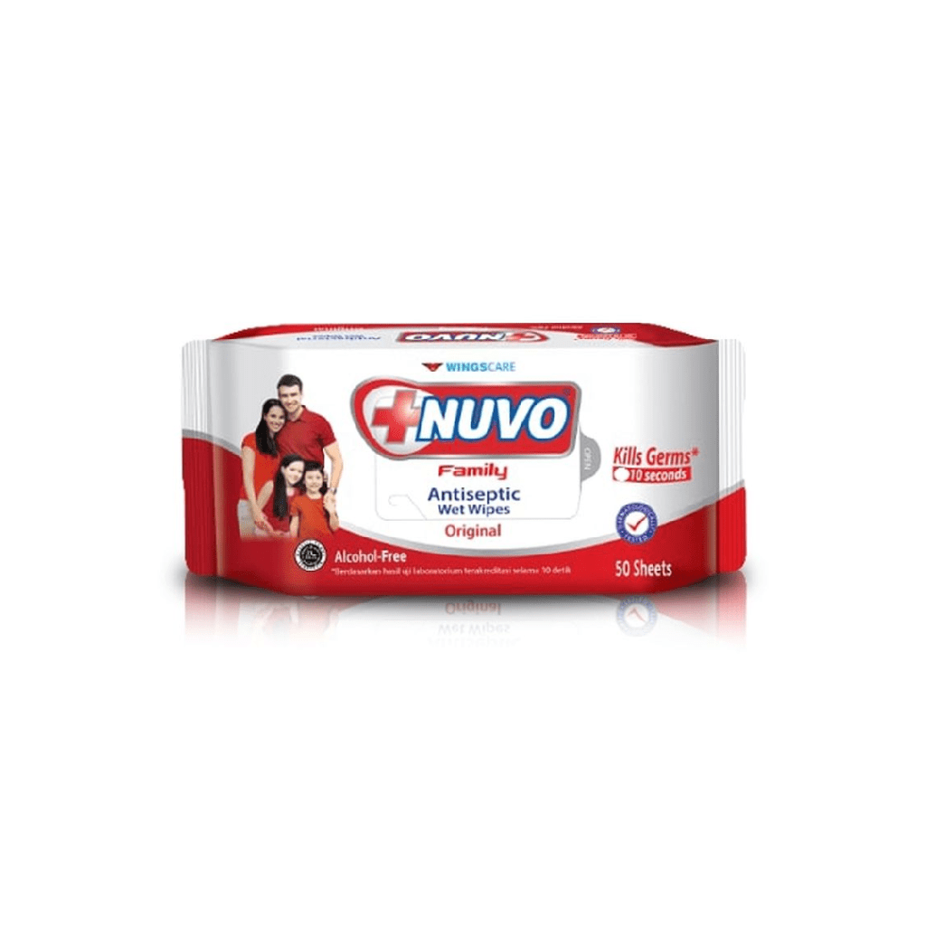 NUVO FAMILY WET WIPES MERAH 50S