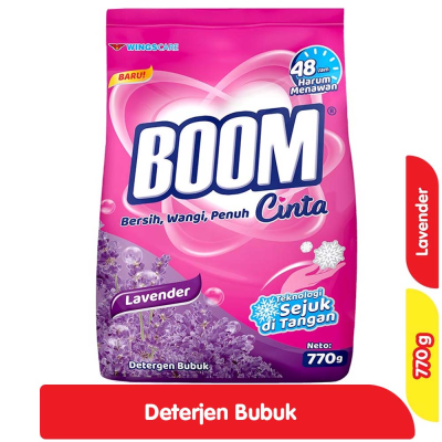 BOOM CINTA POWDER DET LAVENDER BAG 770GR