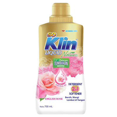 So Klin Detergen Cair English Rose Btl 700ML