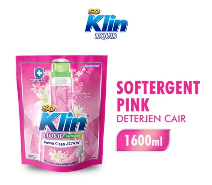 So Klin Detergen Cair Softergent Pch 1.65KG