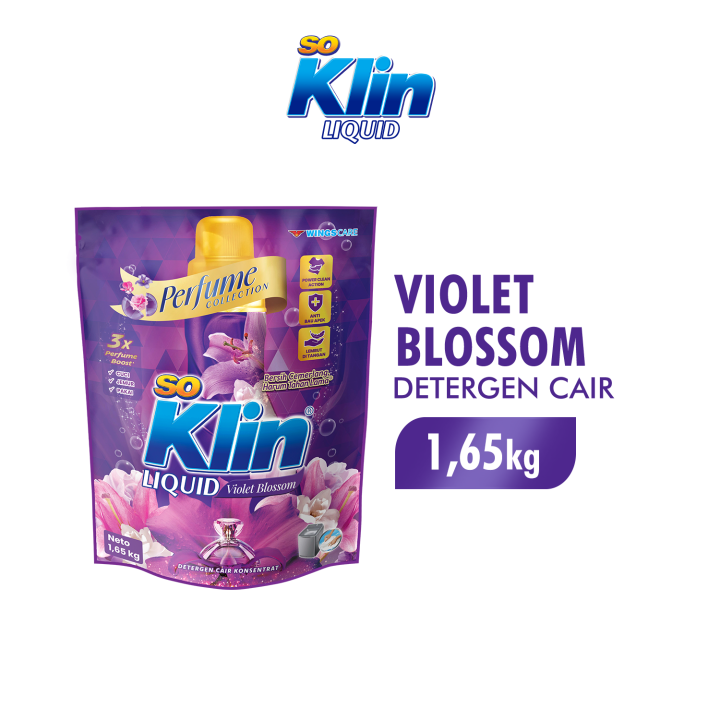 So Klin Detergen Cair Perfume Collection Violet Blossom Pch 1.65KG