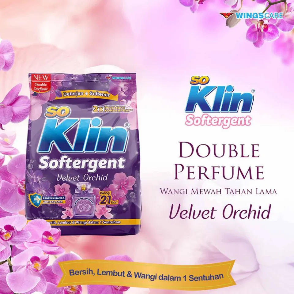 So Klin Softergent Detergen Bubuk Velvet Orchid Pch 720GR