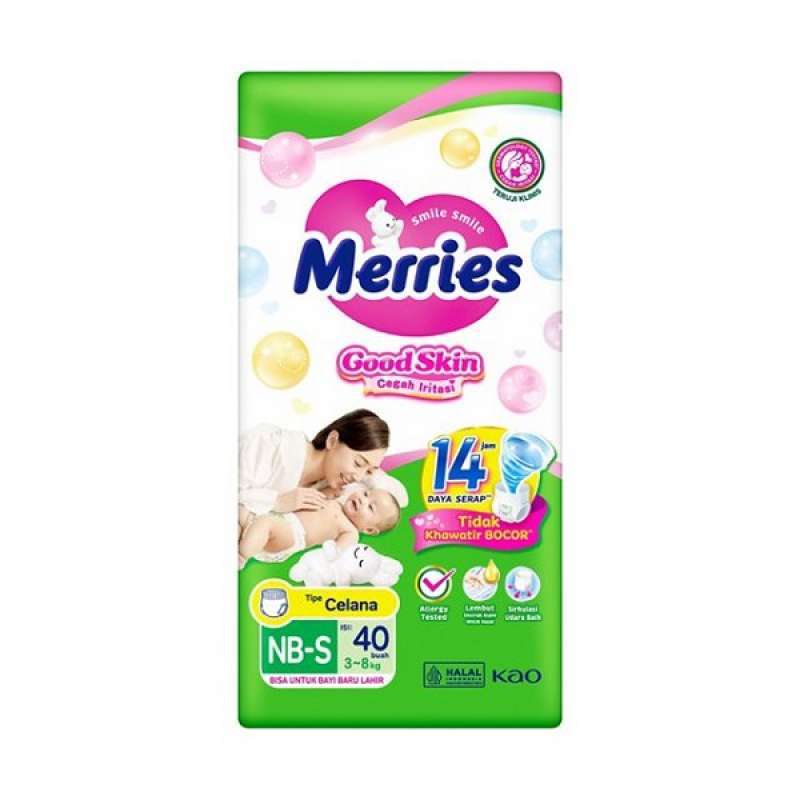 Merries Pants Good Skin NB-S 40PCS