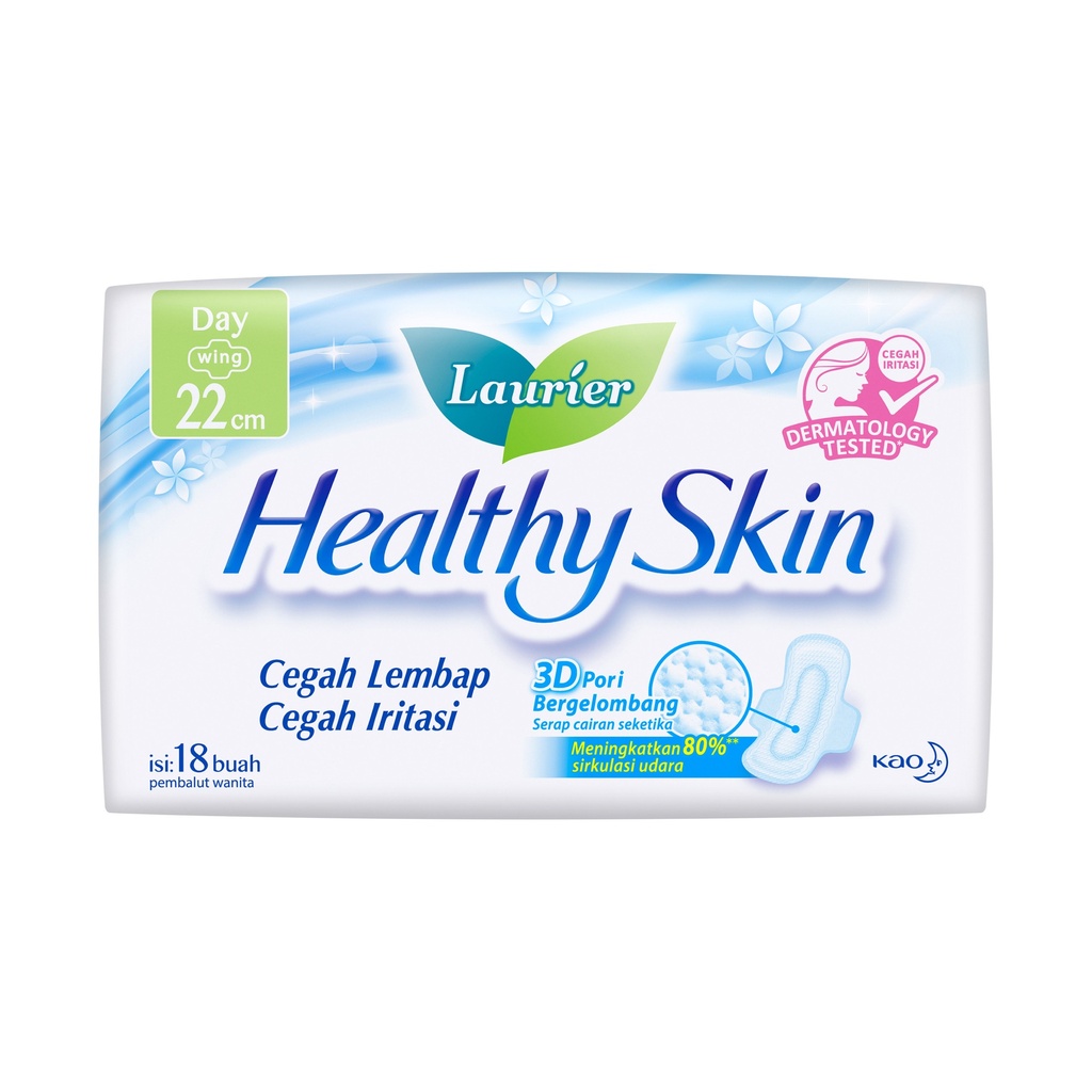 Laurier Healthy Skin 22cm Wing 18PCS