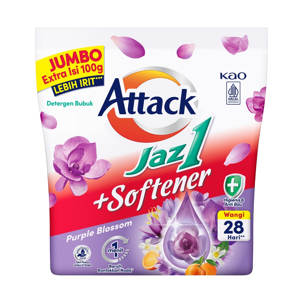 Attack Detergen Bubuk Purple Blossom 1.4KG