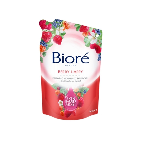 Biore Body Wash Berry Happy Pch 400ML