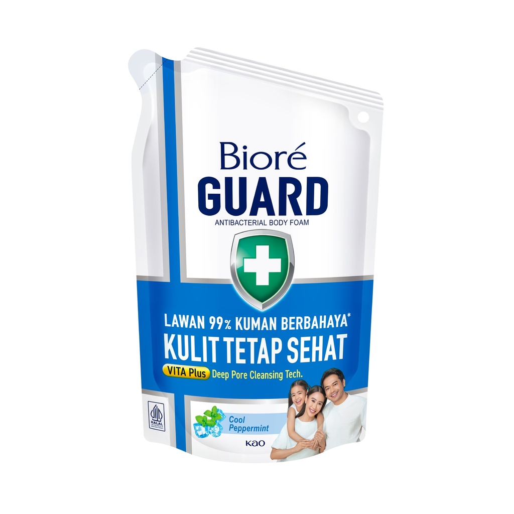 Biore Guard Body Wash Cool Peppermint Pch 400ML