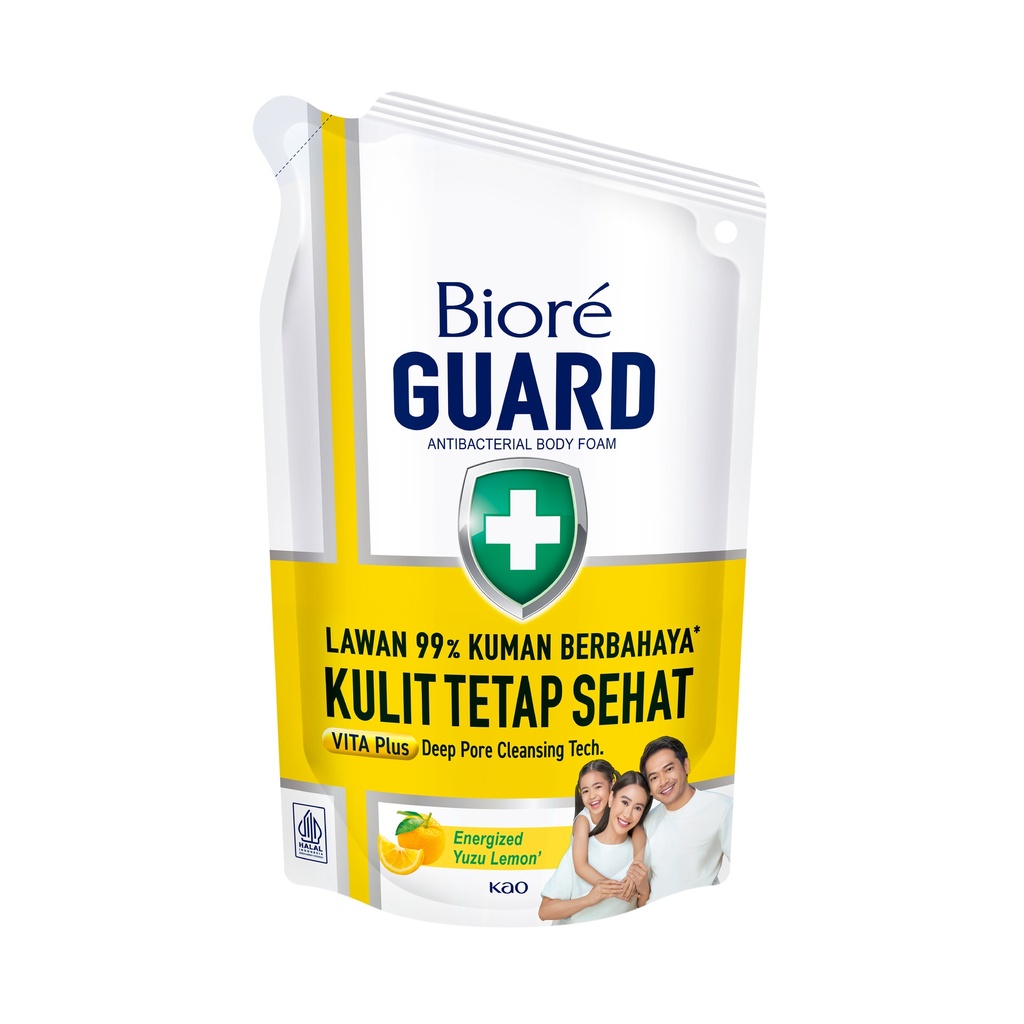 Biore Guard Body Wash Energized Yuzu Lemon Pch 400ML