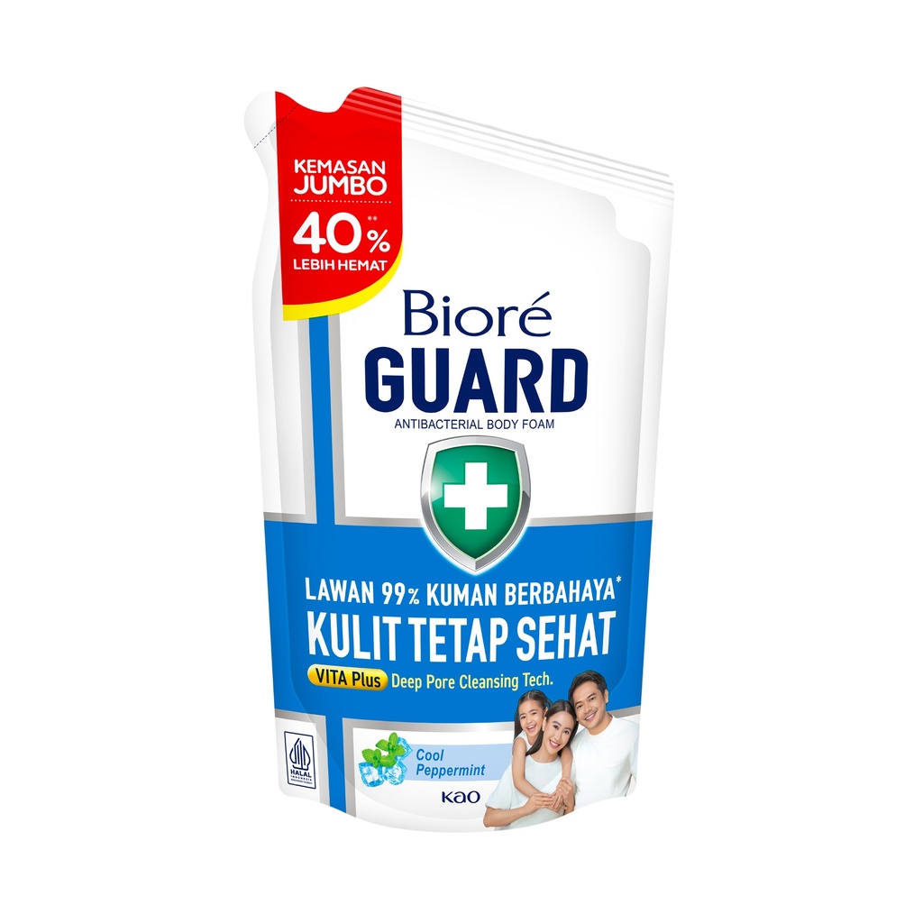 Biore Guard Body Wash Cool Peppermint Pch 800ML