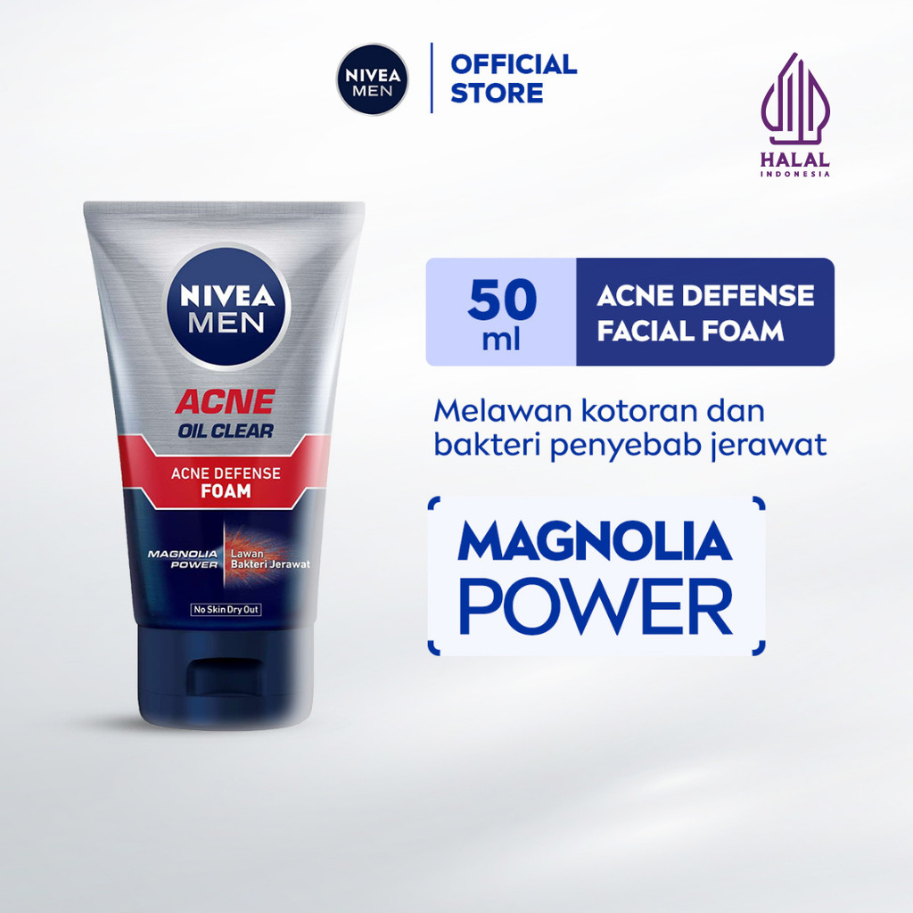 Nivea Men Acne Oil Clear Facial Foam 50ML