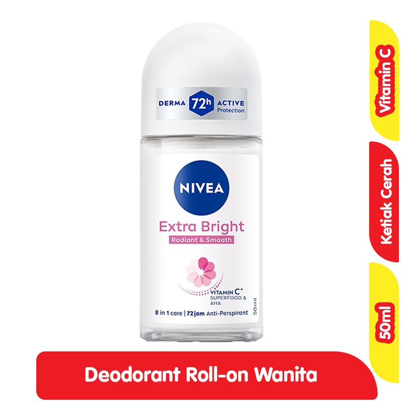 Nivea Deodorant Roll On Extra Bright 50ML